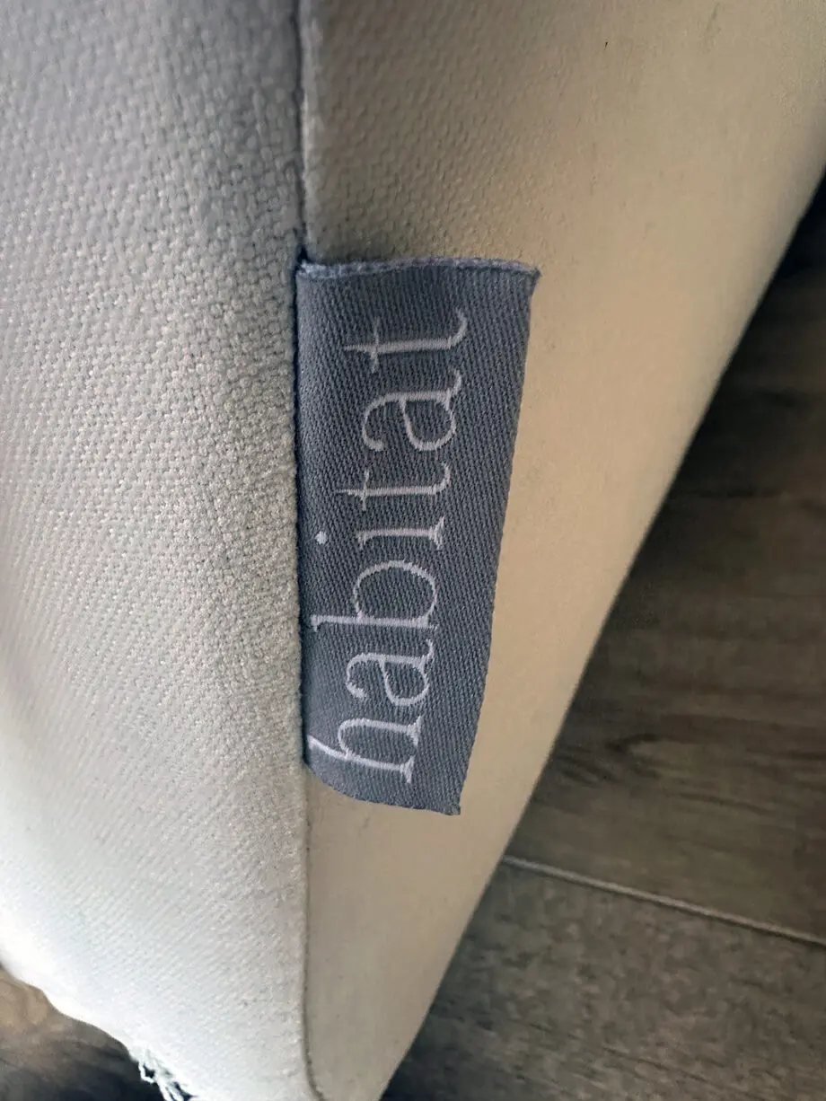 Modern 3 Seater Cream Sofa from Habitat