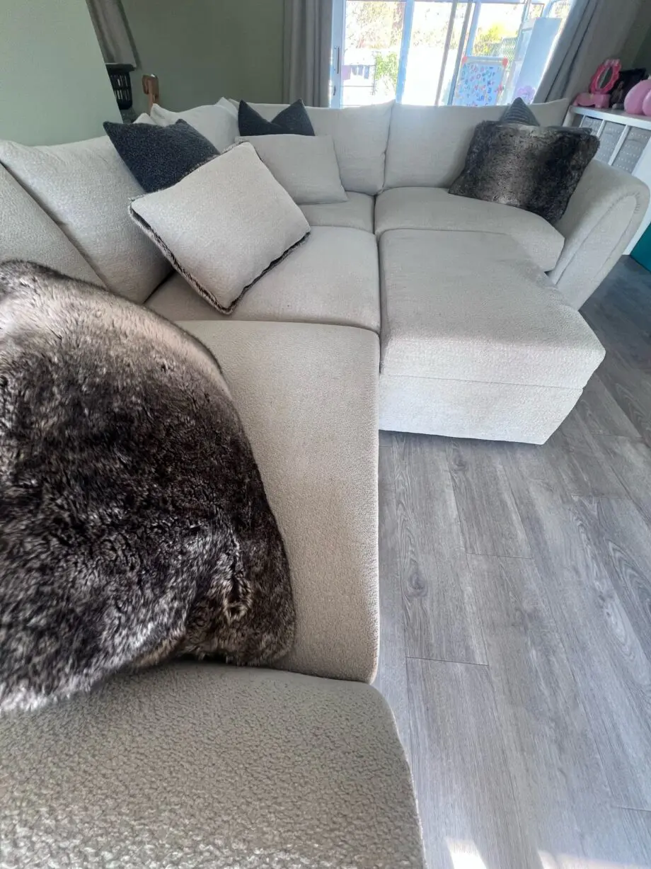 Sofology Marble Arch Corner Sofa Camden Plain Silver