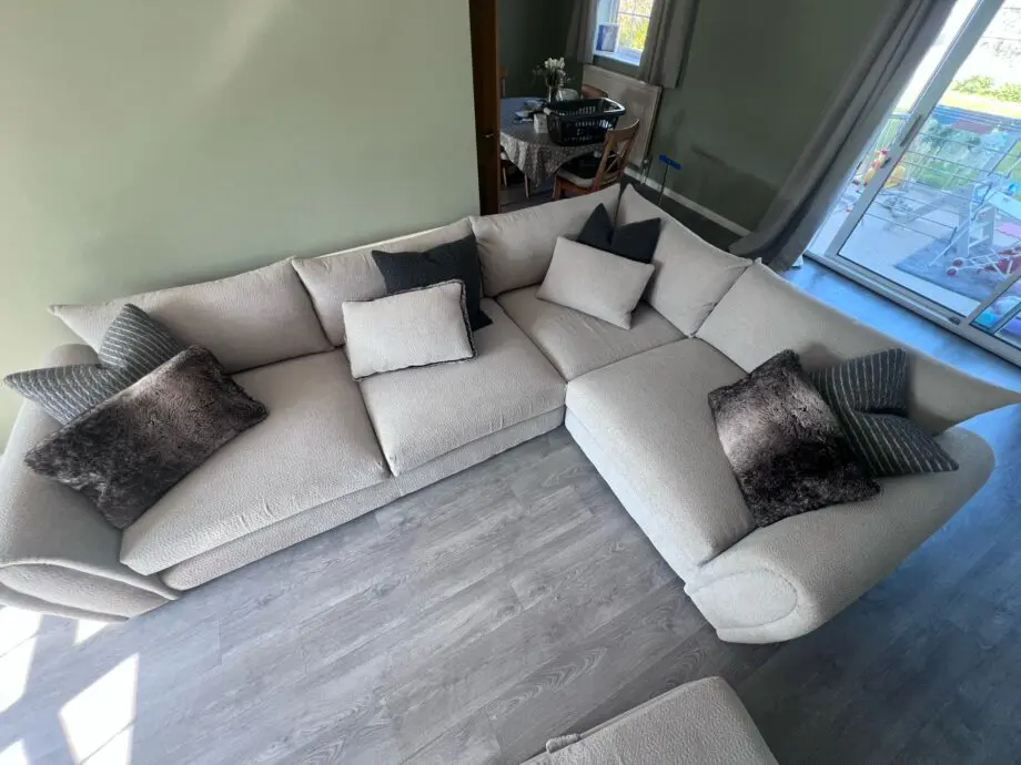 Sofology Marble Arch Corner Sofa Camden Plain Silver