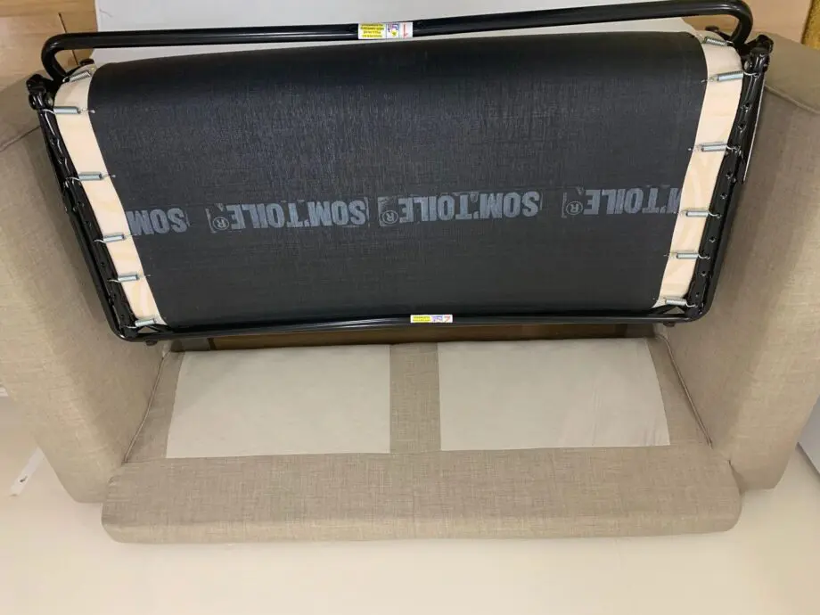 DFS Cream Ziggy 2 Seater Sofa Bed