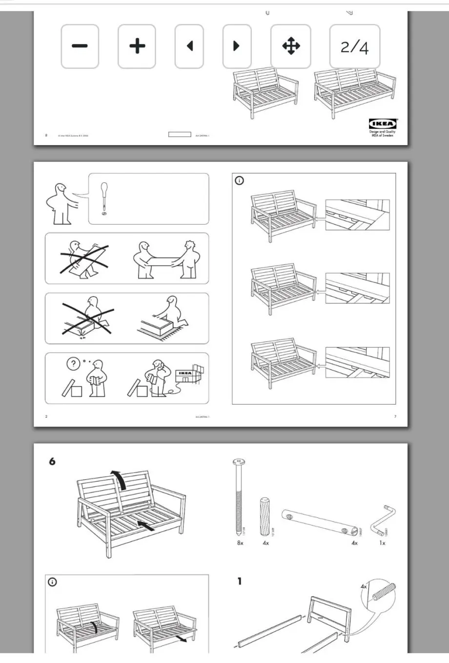IKEA Lillberg Sofa - 3 seater