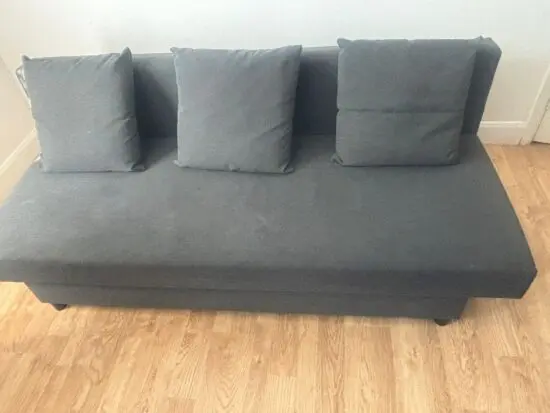 IKEA 3-seat sofa-bed, dark grey