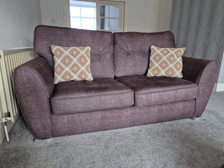 4 sofas in total at a great price 2 dark brown and 2 brown