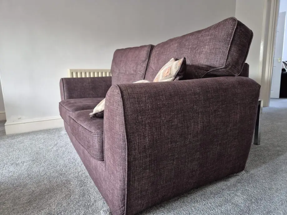 4 sofas in total at a great price 2 dark brown and 2 brown