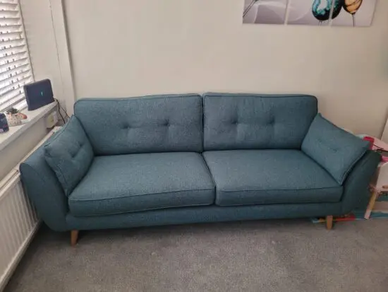 French Connection Teal Sofa