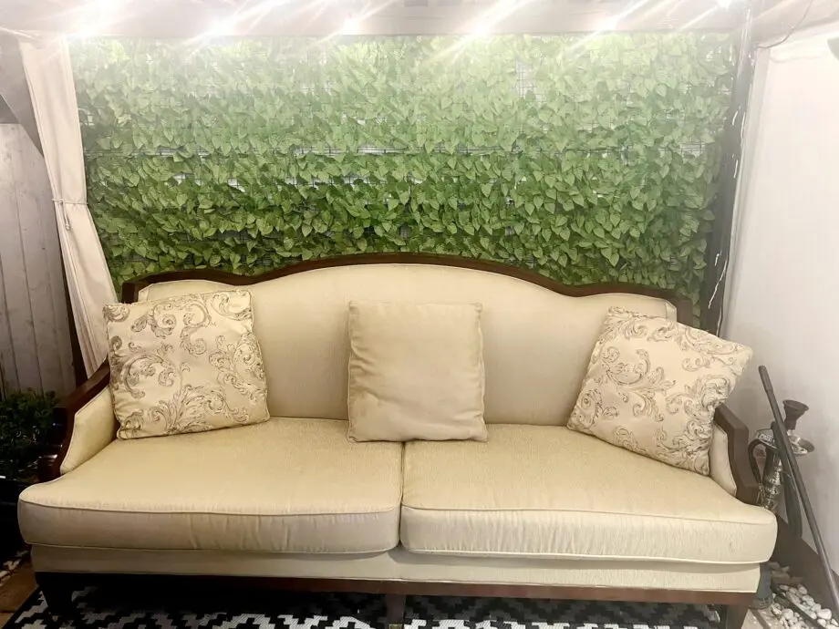 Wooden sofa