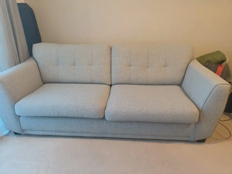 DFS Diago fabric sofa - silver