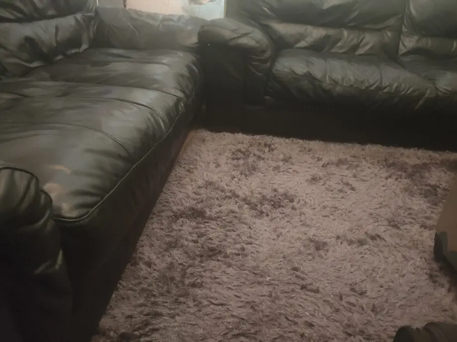 DFS Black Genuine leather.