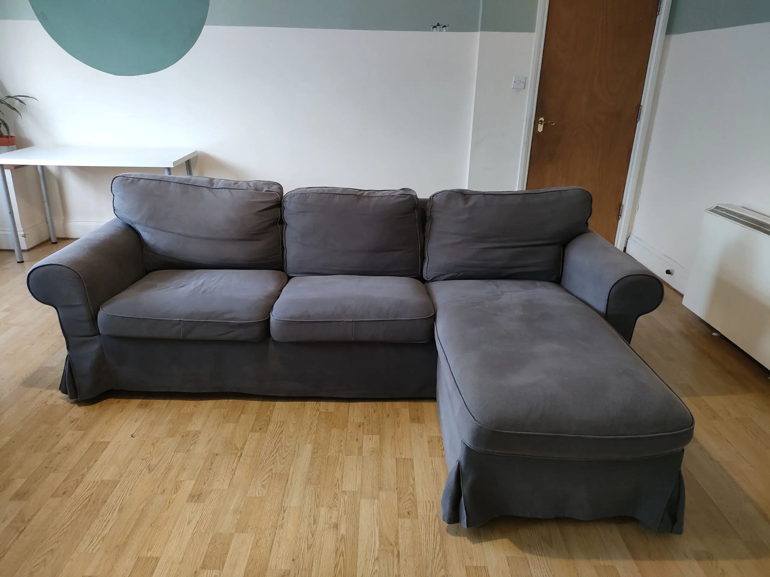 Grey 3 Seats Corner Sofa