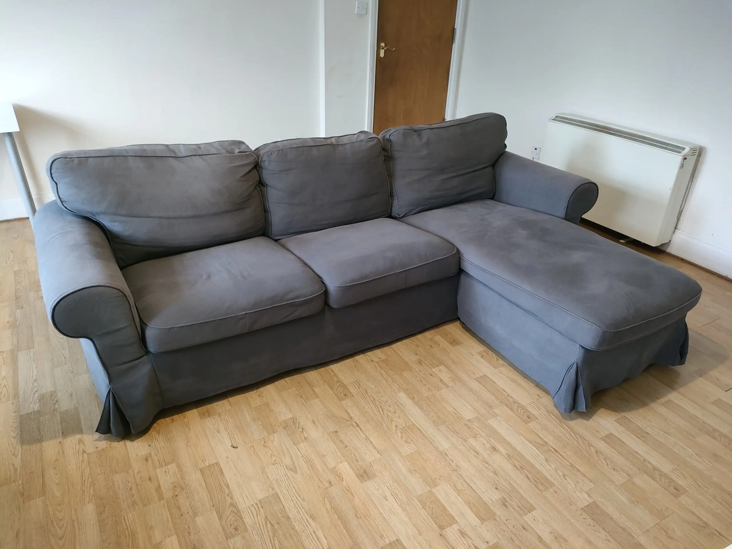 Grey 3 Seats Corner Sofa