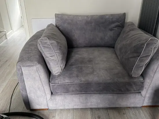 SOFOLOGY CHARCOAL GREY LOVESEAT (EMPEROR)