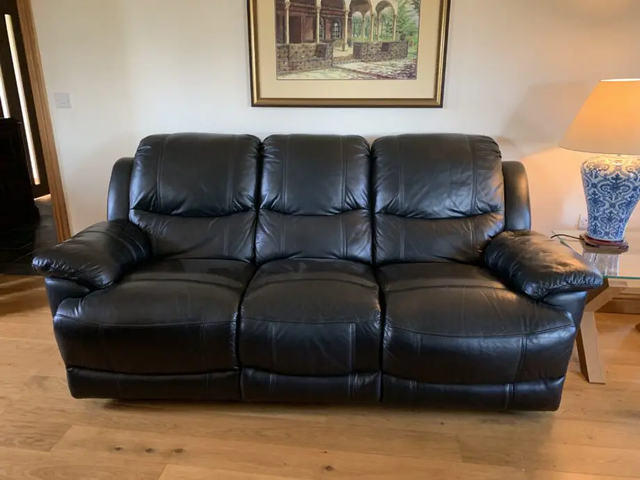 Black sofa set