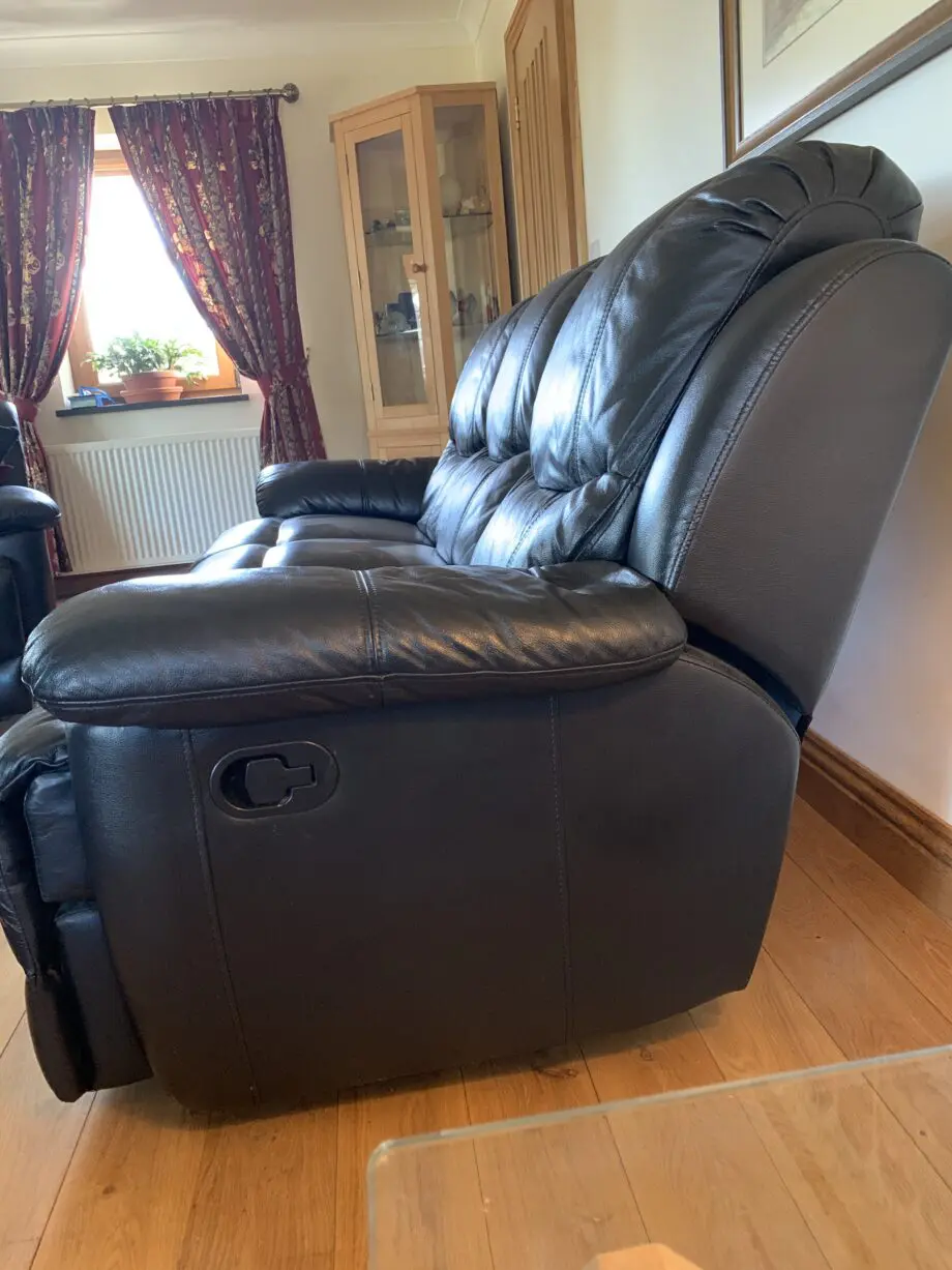 Black sofa set