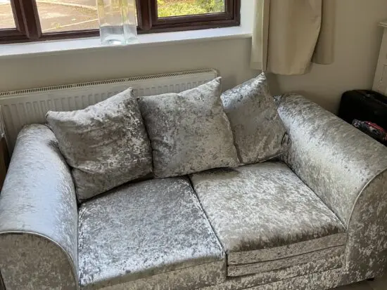 Beautiful wayfair romelia velvet 2 seater luxe sofa