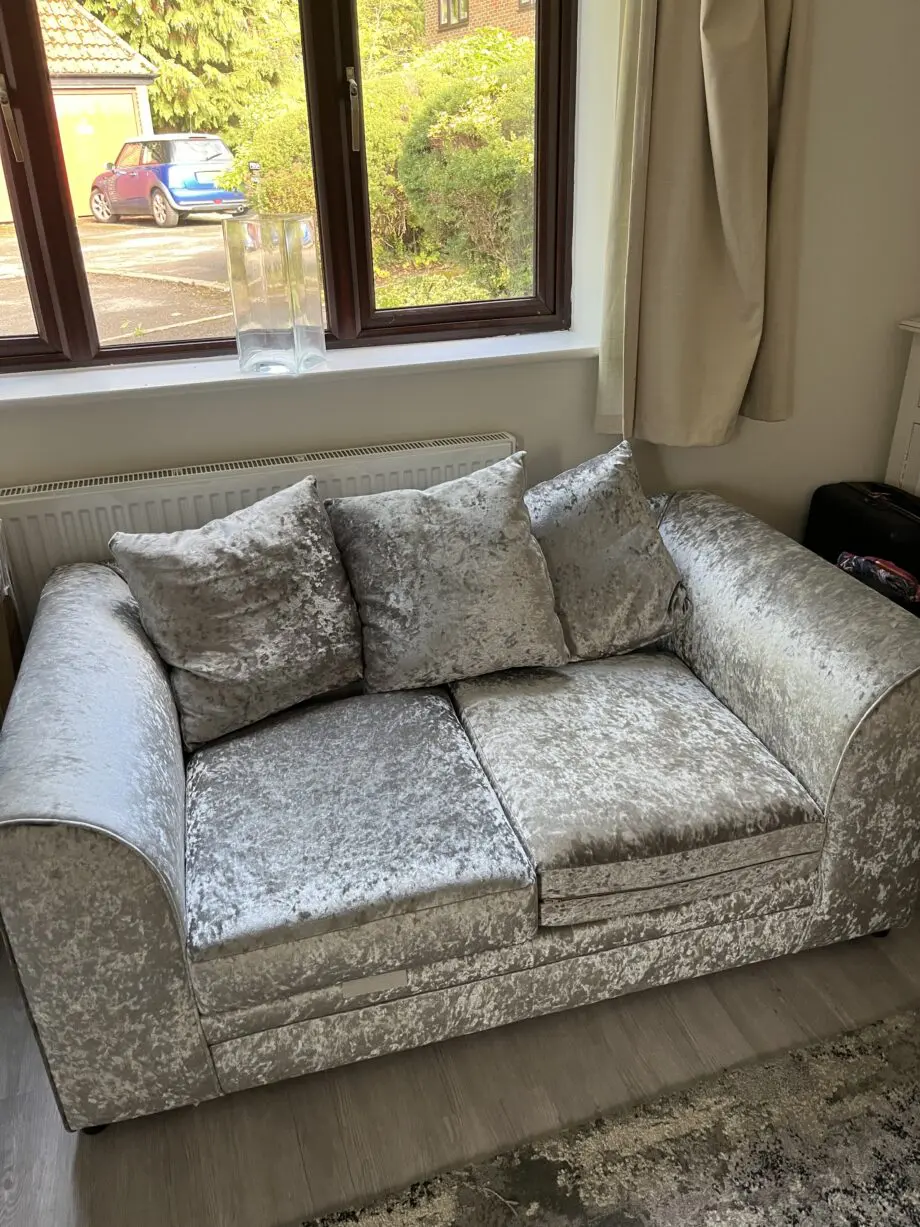 Beautiful wayfair romelia velvet 2 seater luxe sofa