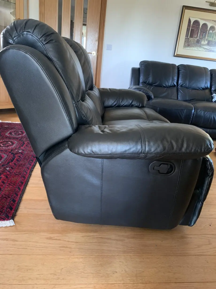 Black sofa set