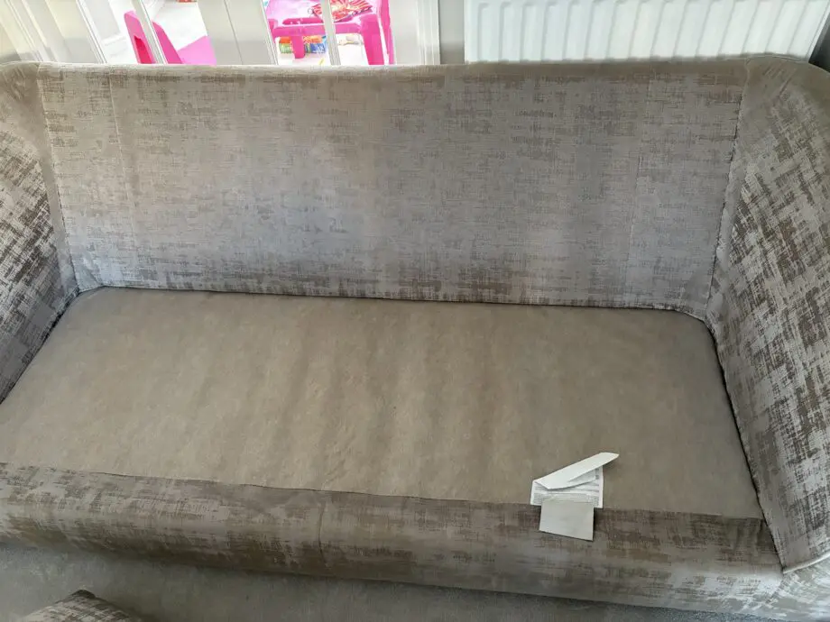 Alpha Designs, Larsen silver and grey 4 seater and 3 seater sofas