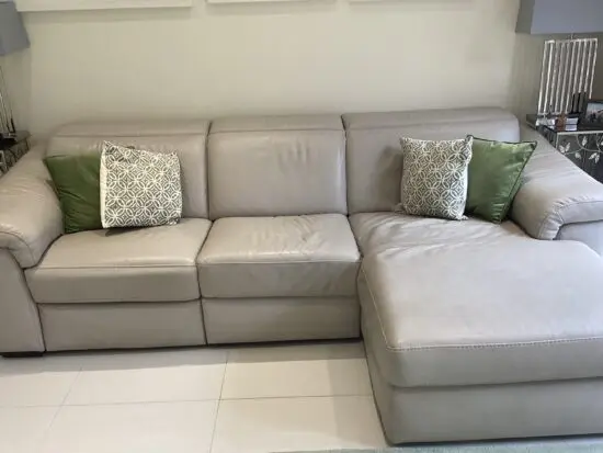 Natuzzi Estremo reclining three seater and two seater sofas
