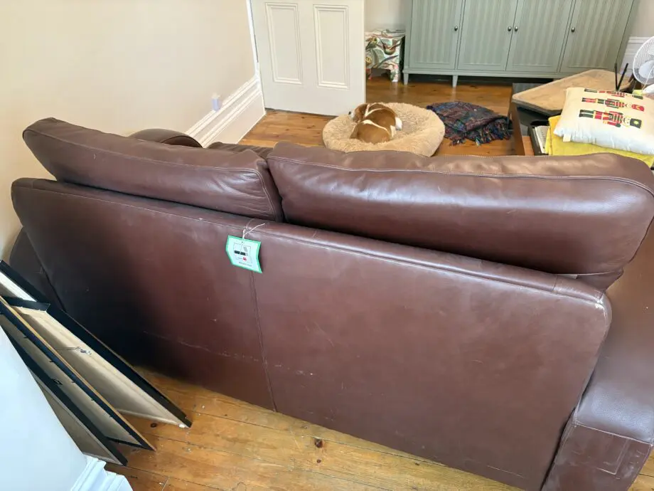 Art deco style brown leather in very good condition