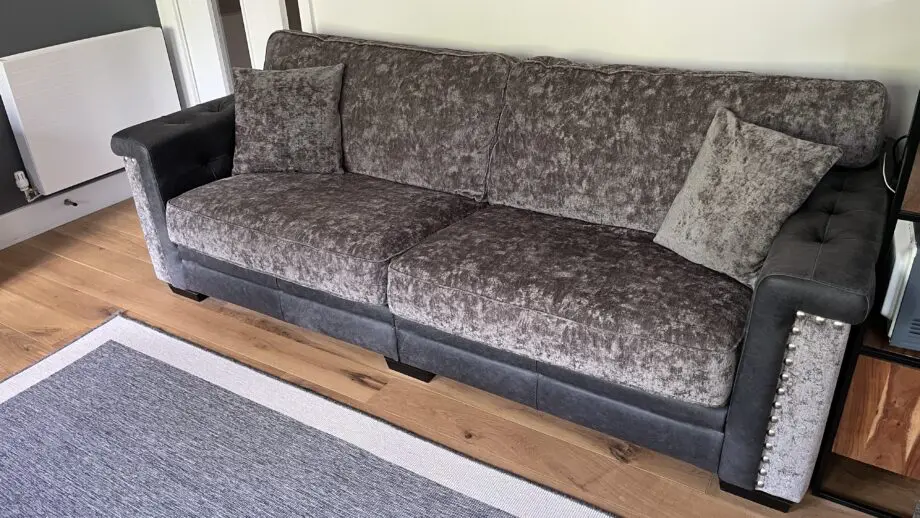 SCS Antonio Anthracite 4 seater scatter back sofa and 4 seater standard back.