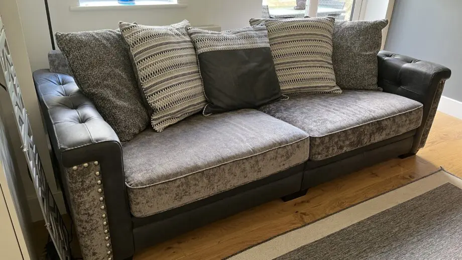 SCS Antonio Anthracite 4 seater scatter back sofa and 4 seater standard back.