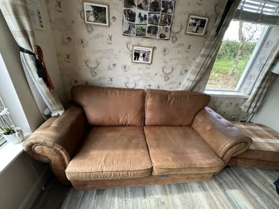 Two seater Sofa and a love chair