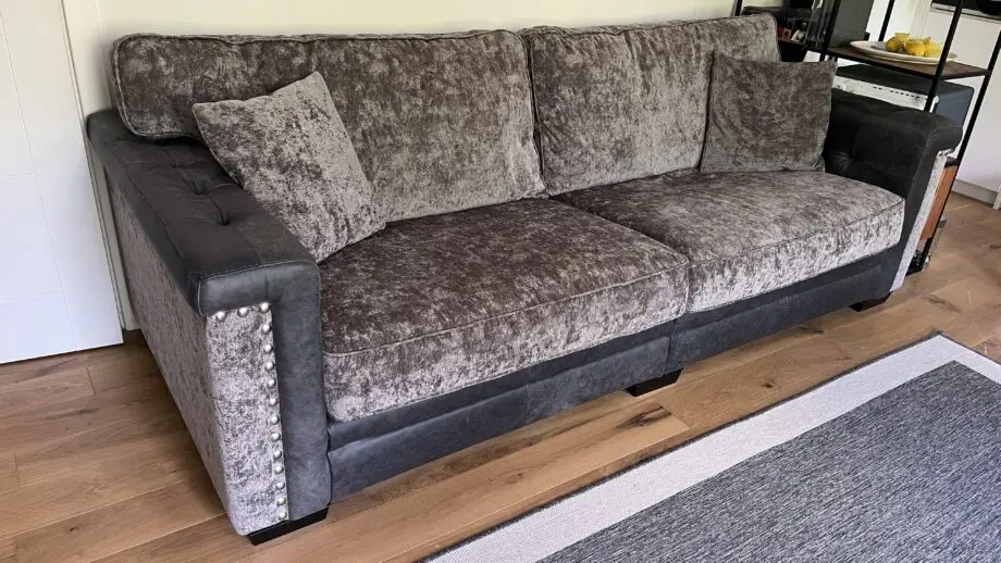 SCS Antonio Anthracite 4 seater scatter back sofa and 4 seater standard back.