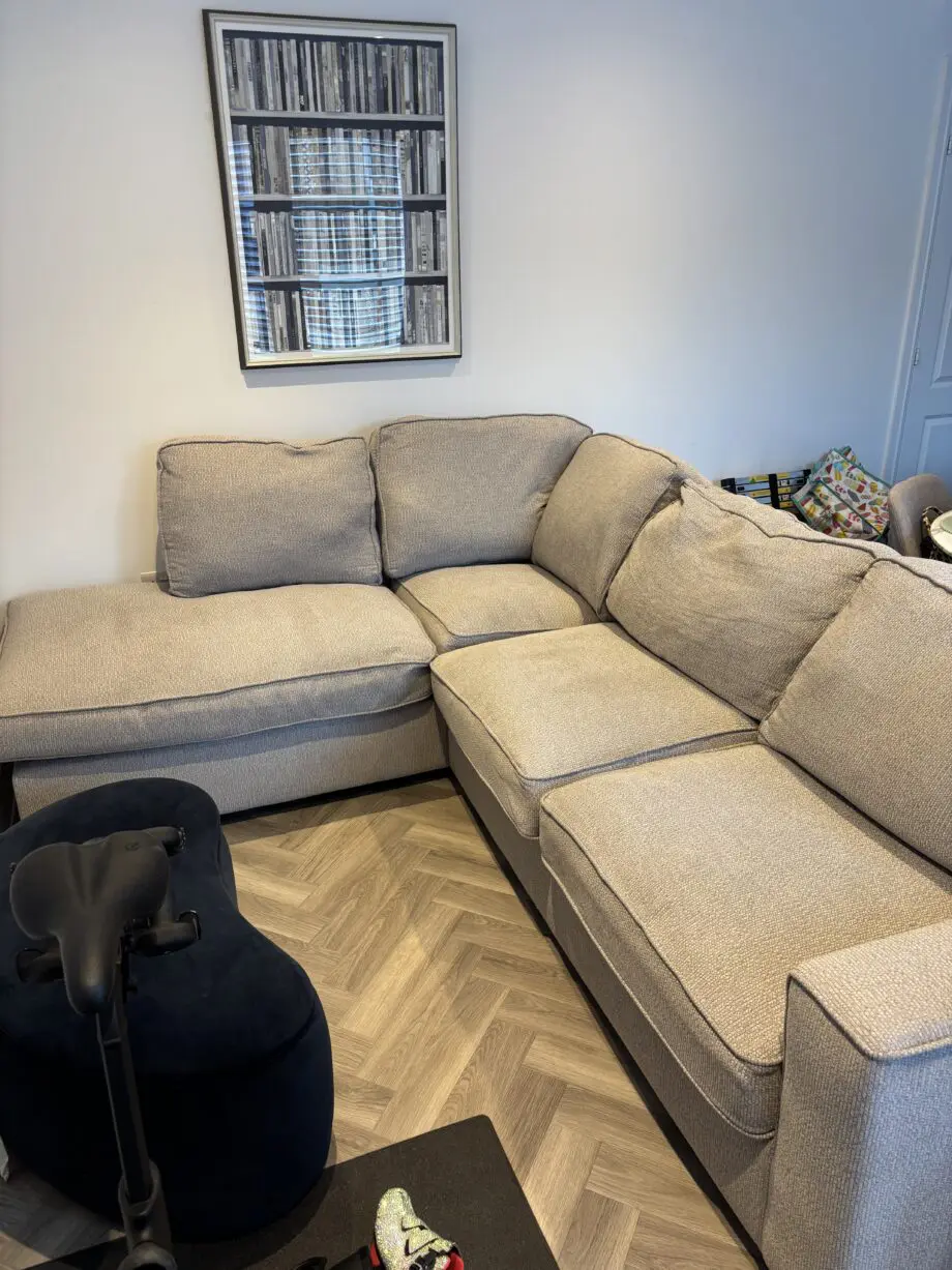 Grey Furniture Village Left Hand Facing Comfi Corner Sofa - Dallas Silver Dark