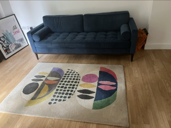 Swift velvet three seater