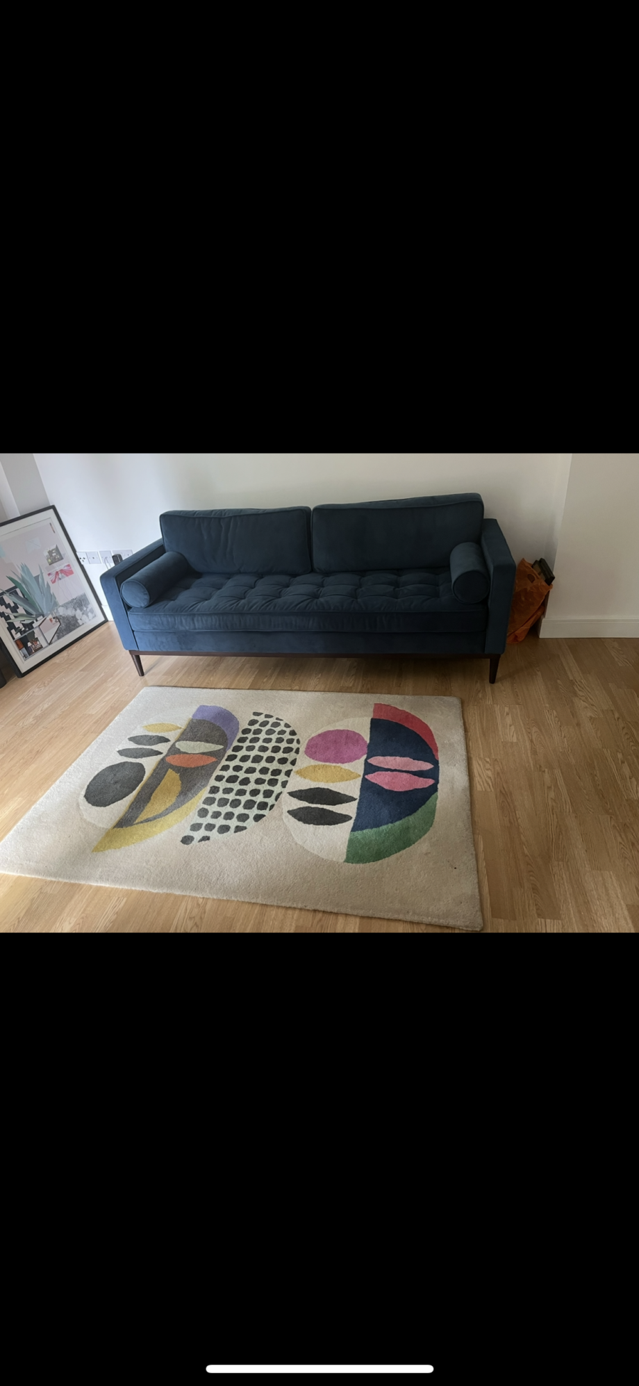 Swift velvet three seater