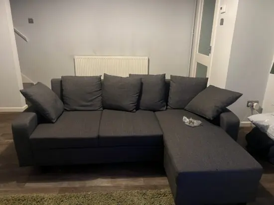 Laura James corner sofa Grey