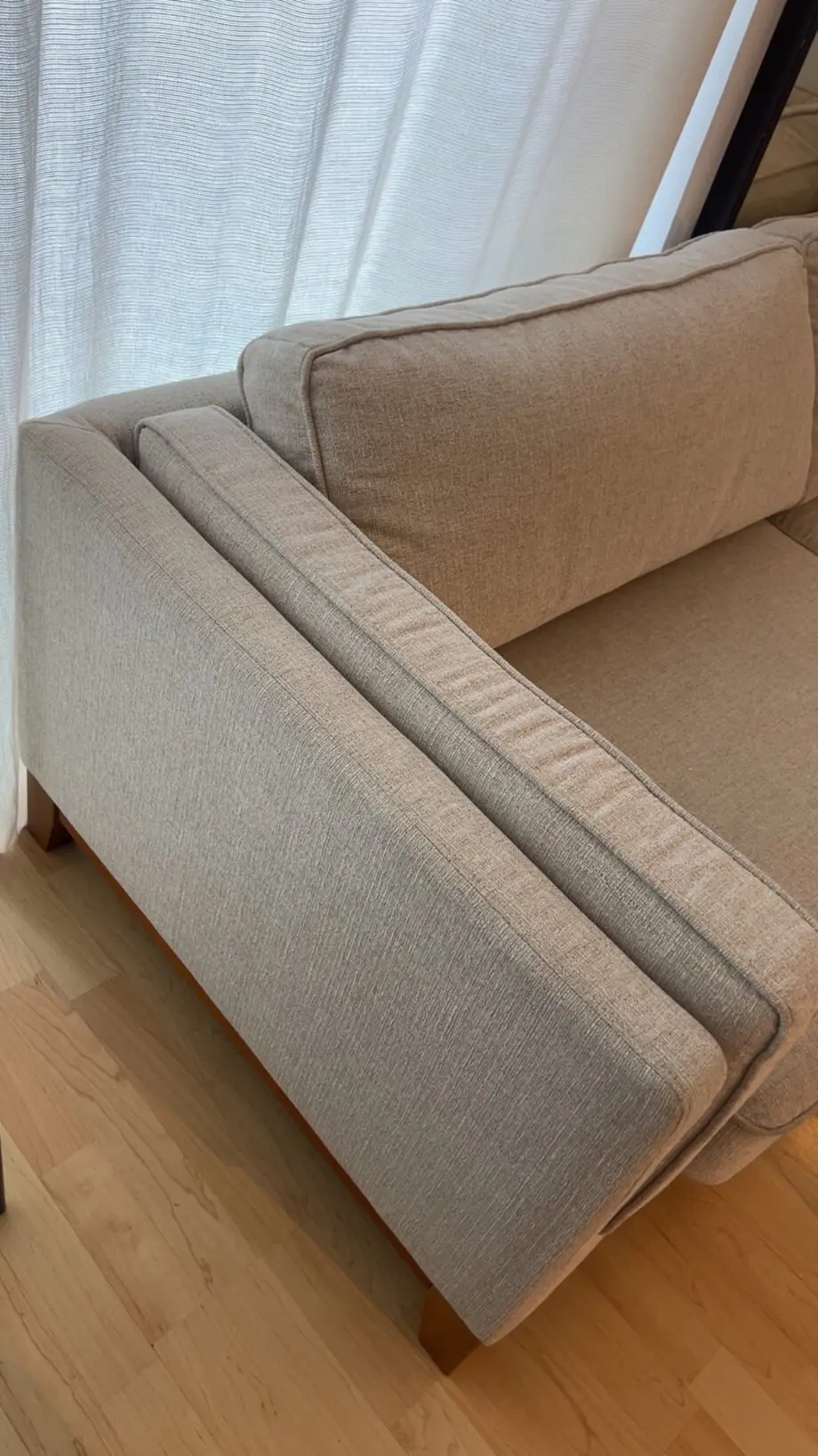 daals brand , oatmeal colour, Dipley Oatmeal Fabric Sofa,