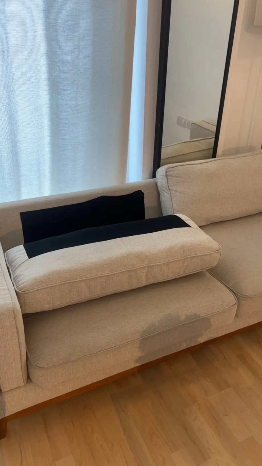 daals brand , oatmeal colour, Dipley Oatmeal Fabric Sofa,