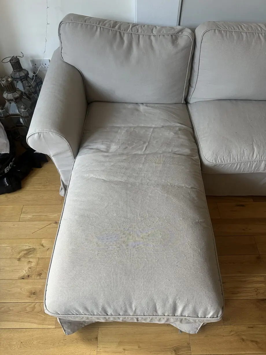 EKTORP Ikea 3 Seat Sofa w Chaise Longue