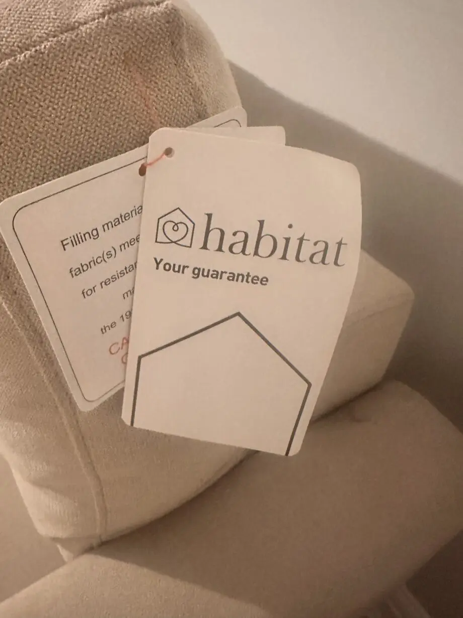 Habitat L shape sofa