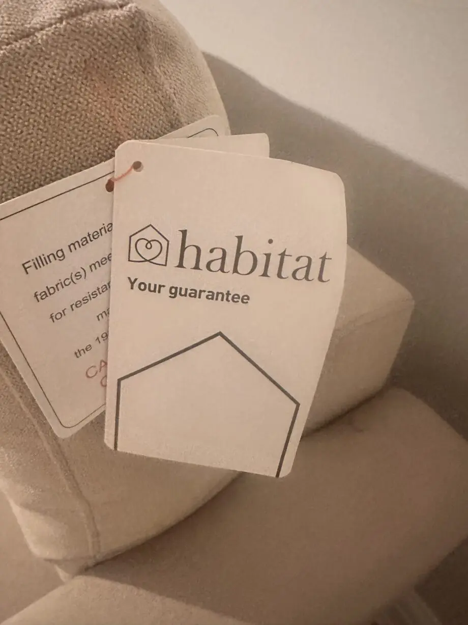 Habitat L shape sofa