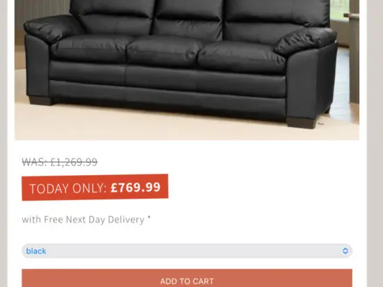 Belmont 3 seater leather sofa brand new in box