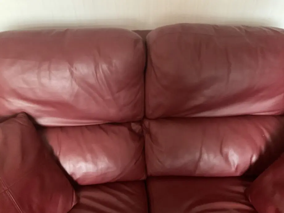 Sofas by Saxon- Milano Wine Leather -Boston 3 seater and 2 seater sofa