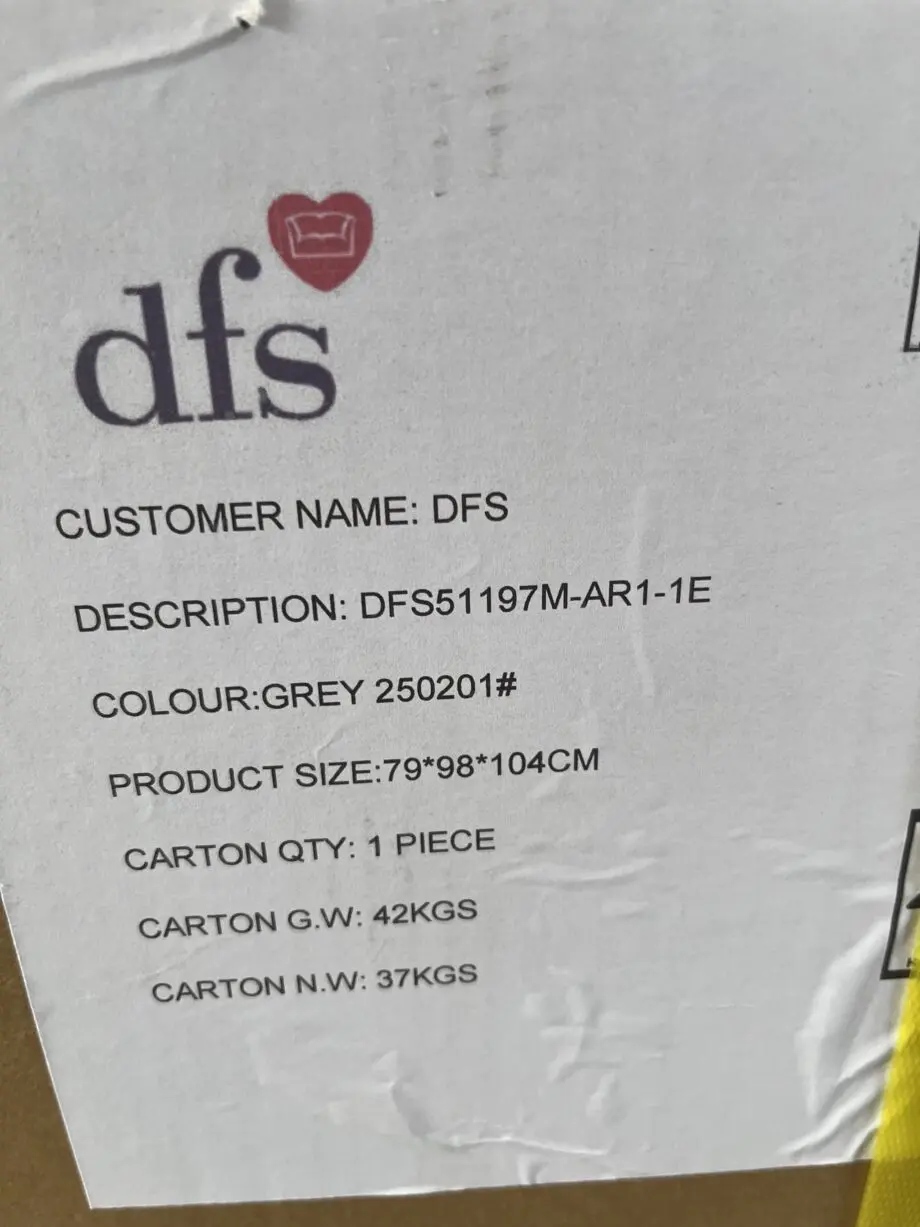 DFS Faxon 2 Seater power recliner