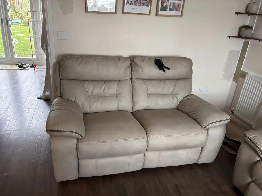 DFS Grey Foster Resilience Electric Recliner 2 Seater