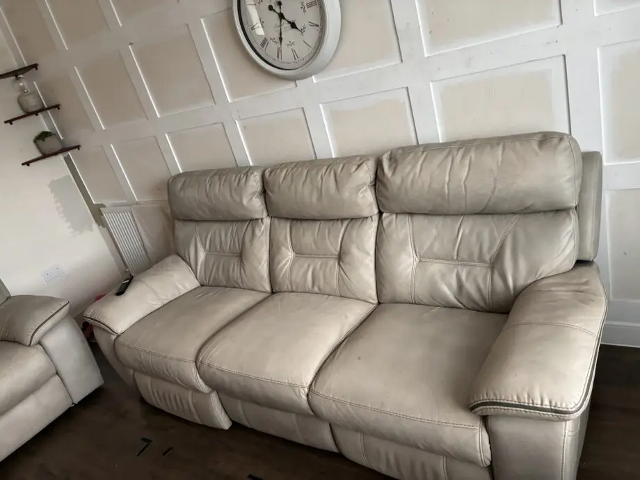 DFS Grey Foster Resilience Electric Recliner 3 Seater