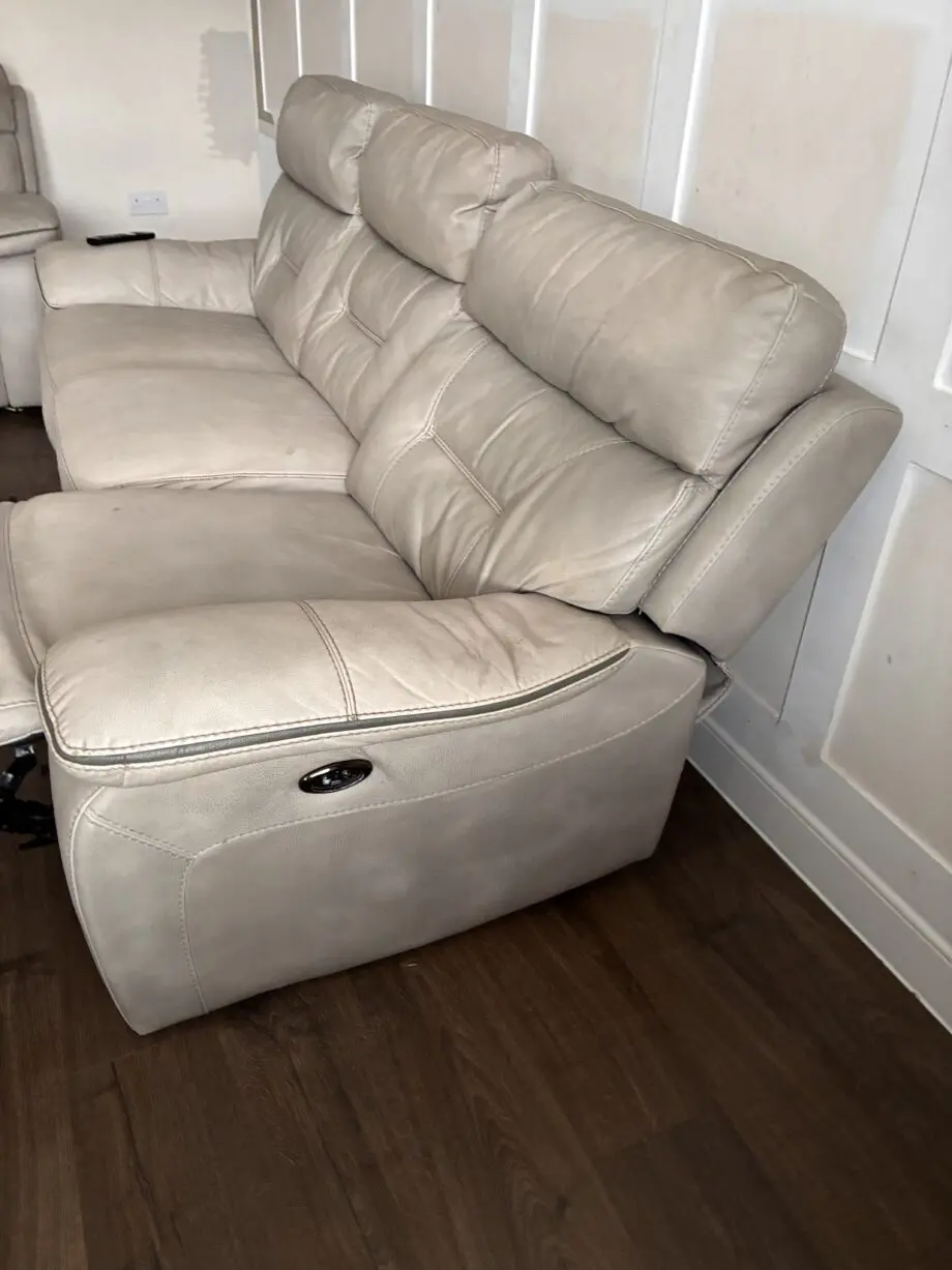 DFS Grey Foster Resilience Electric Recliner 3 Seater