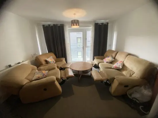 3 Piece Recliner Sofa Set (1 Electric Recliner)