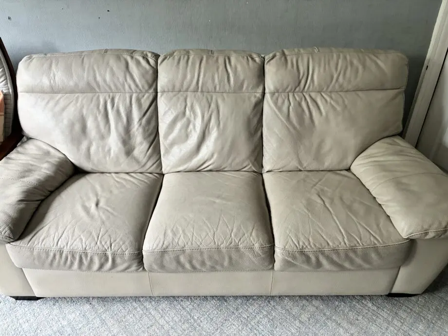 Leather sofa set, pet & smoke free