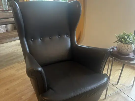 IKEA Strandmon Wing chair, Grann/Bomstad dark brown