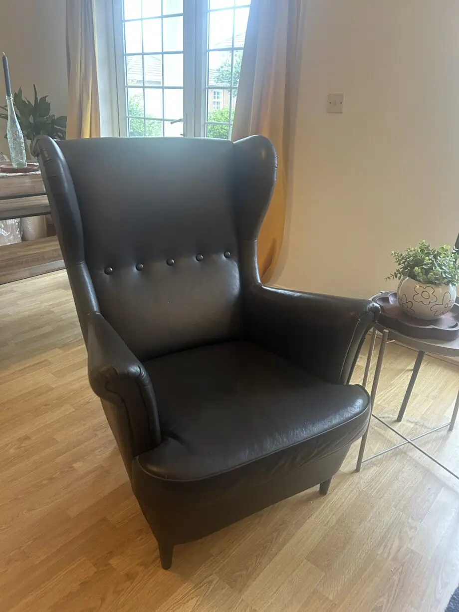 IKEA Strandmon Wing chair, Grann/Bomstad dark brown