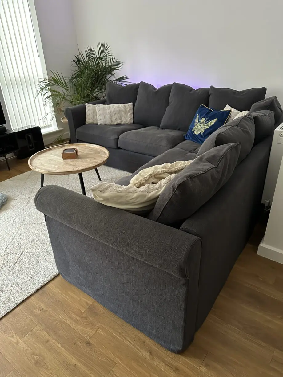 Grey sofa IKEA The GRÖNLID