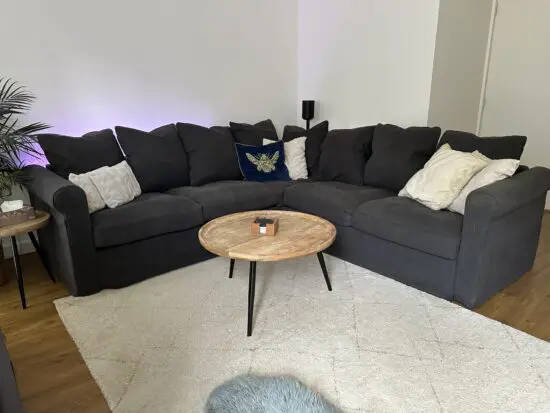 Grey sofa IKEA The GRÖNLID