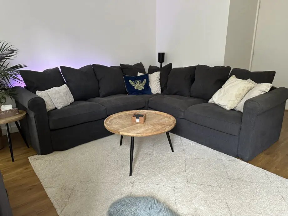 Grey sofa IKEA The GRÖNLID
