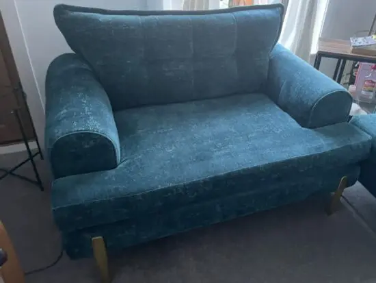 DFS ZION Teal Four seater and two seat cuddler